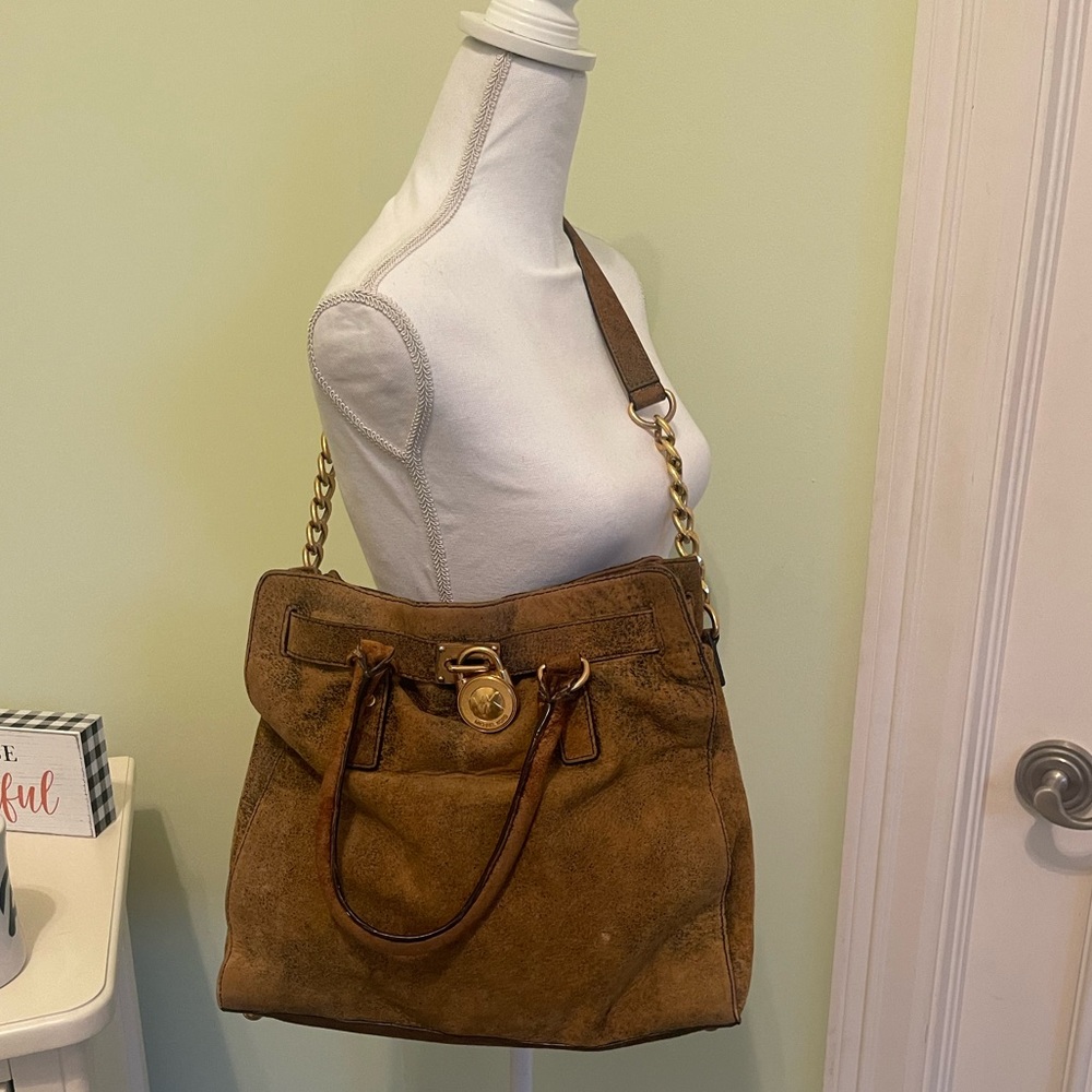 Michael Kors distressed tote